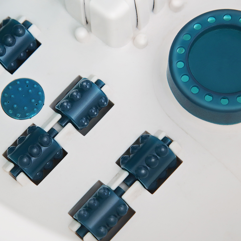 MM-19A Massager Folctha Spa Crúibe le Bubbles Teasa agus Massage Creathadh