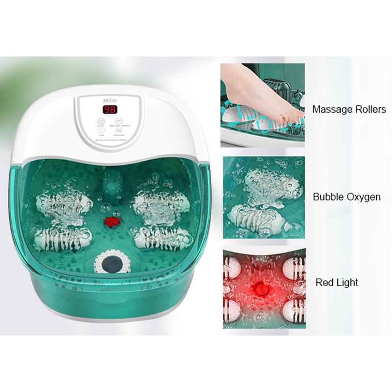 MM-20A-3 Massager Folctha Spa Crúibe le Teas agus Ceithre Rollóirí Massage Móra