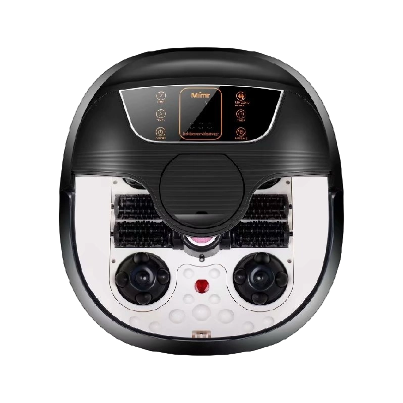 MM-18C Massager Folctha Spa Crúibe Uathoibríoch Le Rollóirí Massage 8pcs Agus Cloch Pumice