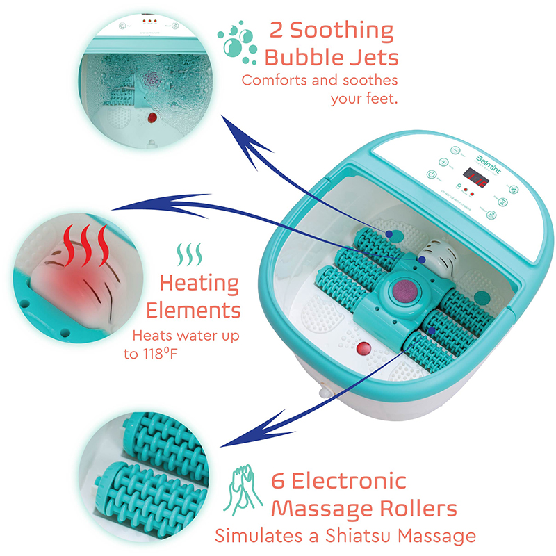 KY-888 Massager Folctha Spa Crúibe Uathoibríoch le Bubbles Ocsaigin