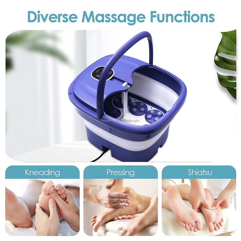 MZD-03F Uathoibríoch Massage Collapsible Foot Spa Machine Le Úsáid Baile
